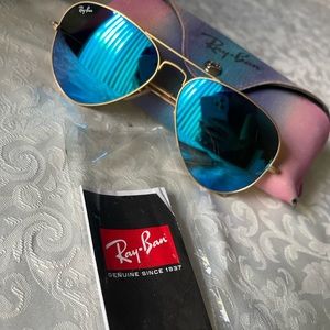 Blue ray-ban  Original aviator sunglasses!
